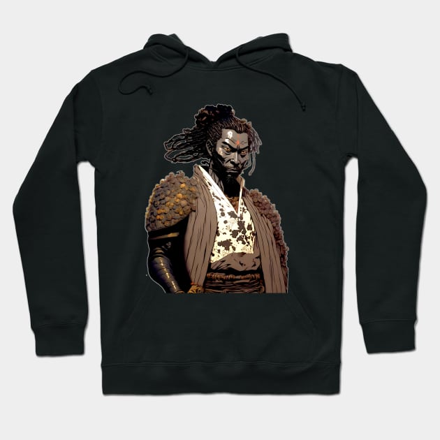 Yasuke the Black Samurai in Feudal Japan (1579) No. 2 Hoodie by Puff Sumo